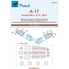 1/72 A-17 / Nomad Mk.I Canopy Masks for MPM/Special Hobby kits