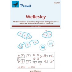 1/72 Wellesley Canopy Masks for Valom kits