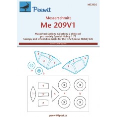1/72 Me 209 V1 Canopy Masks for Special Hobby kits