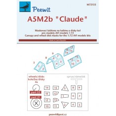1/72 A5M2b Claude Canopy Masks for AVI kits