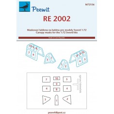 1/72 Regianne Re 2002 Canopy Masks for Sword kits