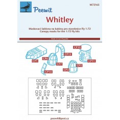 1/72 Whitley Canopy Masks for Fly kits