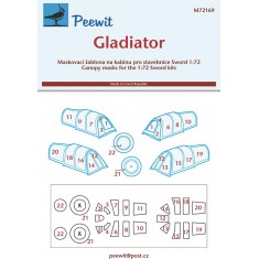 1/72 Gladiator Canopy Masks for Sword kits