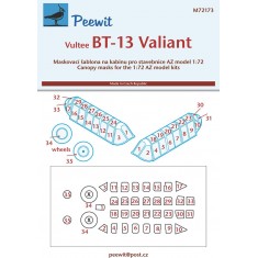 1/72 BT-13 Valiant Canopy Masks for AZ model