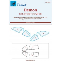 1/72 F3 Demon Canopy Masks for Sword kits