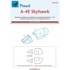 1/72 A-4E Skyhawk Canopy Masks for Hobby Boss kits