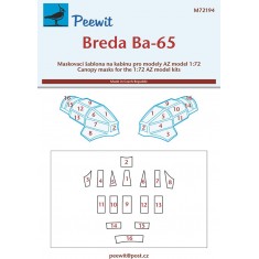 1/72 Breda Ba-65 Canopy Masks for AZ model