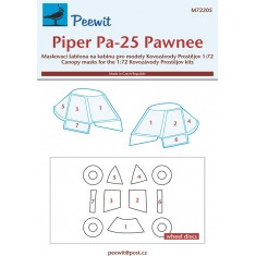 1/72 Piper Pa-25 Pawnee Canopy Masks for Kovozavody Prostejov kits