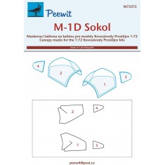 1/72 M-1D Sokol Canopy Masks for Kovozavody Prostejov kits