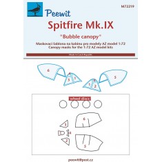 1/72 Spitfire Mk.IX ''Bubble canopy'' Canopy Masks for AZ model