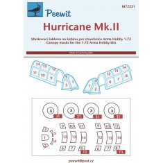 1/72 Hurricane Mk.II Canopy Masks for Arma Hobby kits