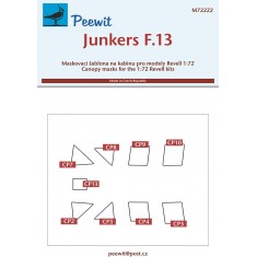1/72 Junkers F.13 Canopy Masks for Revell kits