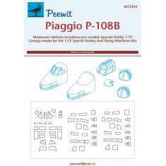 1/72 Piaggio P-108B Canopy Masks for Special Hobby/Flying Machines kits