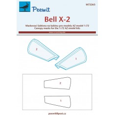 1/72 Bell X-2 Canopy Masks for AZ model