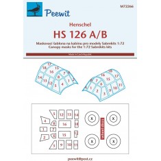 1/72 Henschel HS 126 Canopy Masks for Sabrekits kits