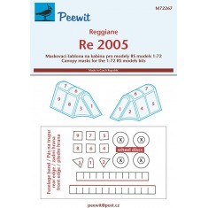 1/72 Reggiane Re 2005 Canopy Masks for RS kits