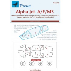 1/72 Alpha Jet Canopy Masks for Kovozavody Prostejov kits