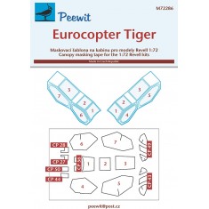 1/72 Eurocopter Tiger Canopy Masks for Revell kits