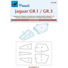 1/72 Jaguar GR.1/GR.3 Canopy Masks for Italeri/Revell kits