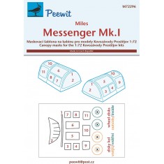 1/72 Miles Messenger Mk.I Canopy Masks for Kovozavody Prostejov kits
