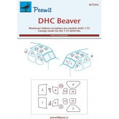 1/72 DHC Beaver Canopy Masks for Airfix kits