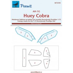 1/72 AH-1G Huey Cobra Canopy Masks for Kovozavody Prostejov kits