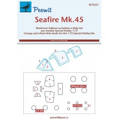 1/72 Seafire Mk. 45 Canopy Masks for Special Hobby kits