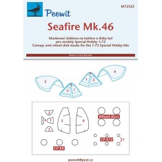 1/72 Seafire Mk. 46 Canopy Masks for Special Hobby kits