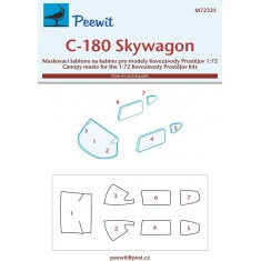 1/72 C-180 Skywagon Canopy Masks for Kovozavody Prostejov kits