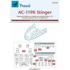 1/72 AC-119K Stinger Canopy Masks for Italeri kits