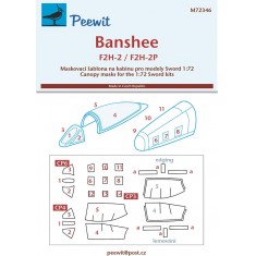 1/72 Banshee Canopy Masks for Sword kits