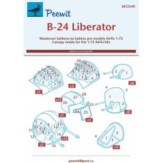 1/72 B-24 Liberator Canopy Masks for Airfix kits