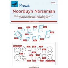 1/72 Norseman Canopy Masks for Dora Wings kits
