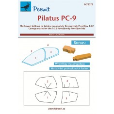 1/72 Pilatus PC-9 Canopy Masks for Kovozavody Prostejov kits