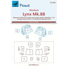 1/72 Westland Lynx Mk.88 Canopy Masks for Revell/ Matchbox kits