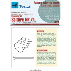 1/72 Spitfire Mk.Vc Wheel Bay Plugs Mask for Airfix kit (new tool 2020)