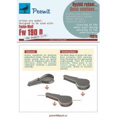 1/72 Focke-Wulf FW 190D Wheel Bay Plugs Mask for IBG kits