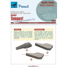 1/72 Tempest Mk.V Wheel Bay Plugs Mask for Kovozavody Prostejov kits