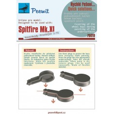 1/72 Spitfire Mk.XI Wheel Bay Plugs Mask for Kovozavody Prostejov kits