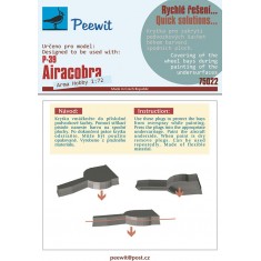 1/72 P-39 Airacobra Wheel Bay Plugs Mask for Arma Hobby kits
