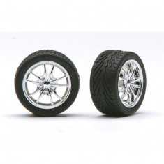 1/24 M5'S Rims w/Tyres Chrome (4pcs)