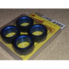 1/24 Sleeves 23" Stepped Alum Polished Blue (4pcs)