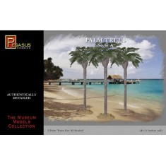 1/48 Large Palm Trees Set A (3 Trees, 8.5" Tall)