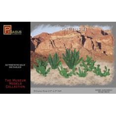 1/48 Cactuses Set #1 (18 Cactuses, 0.5" to 2" Tall)