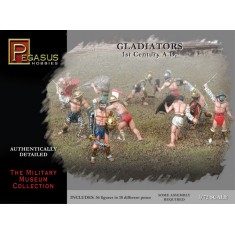 1/72 1st Century A.D. Gladiators Set (36 Figures in 18 Different Poses)
