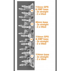 1/35 Antenna Mounts with Tilt Adaptor ''Comrod VHF3088LP'' NATO and Various