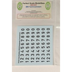 1/35 German Armed Forces Turret Number Decal