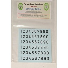 1/35 Schwarze Zahlen Decal (Black Numbers)