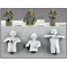 1/35 Modern German Tank Crew (3x resin half figure)