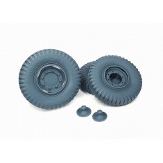 1/16 Sd.Kfz. 251 Front Wheels with Spare Wheel (Weighted) Late Version